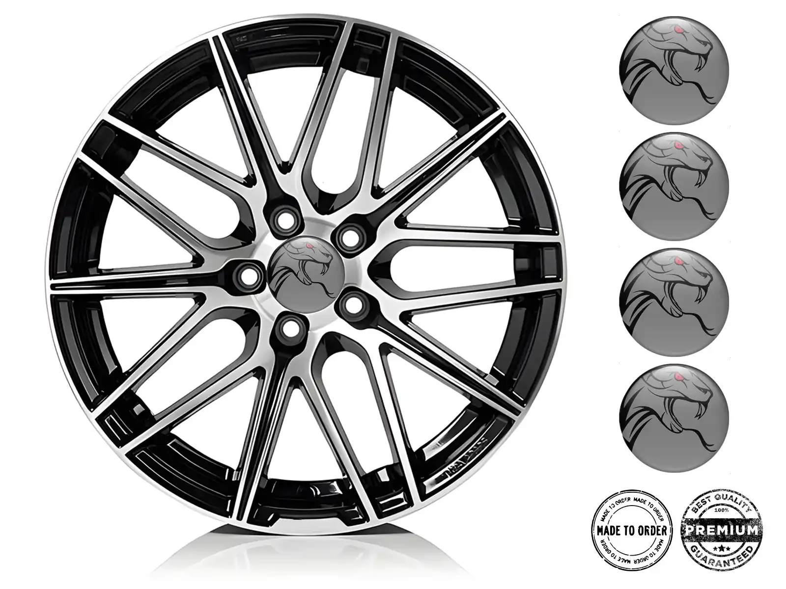 Hub Cap Sticker Style Turbo Burst X